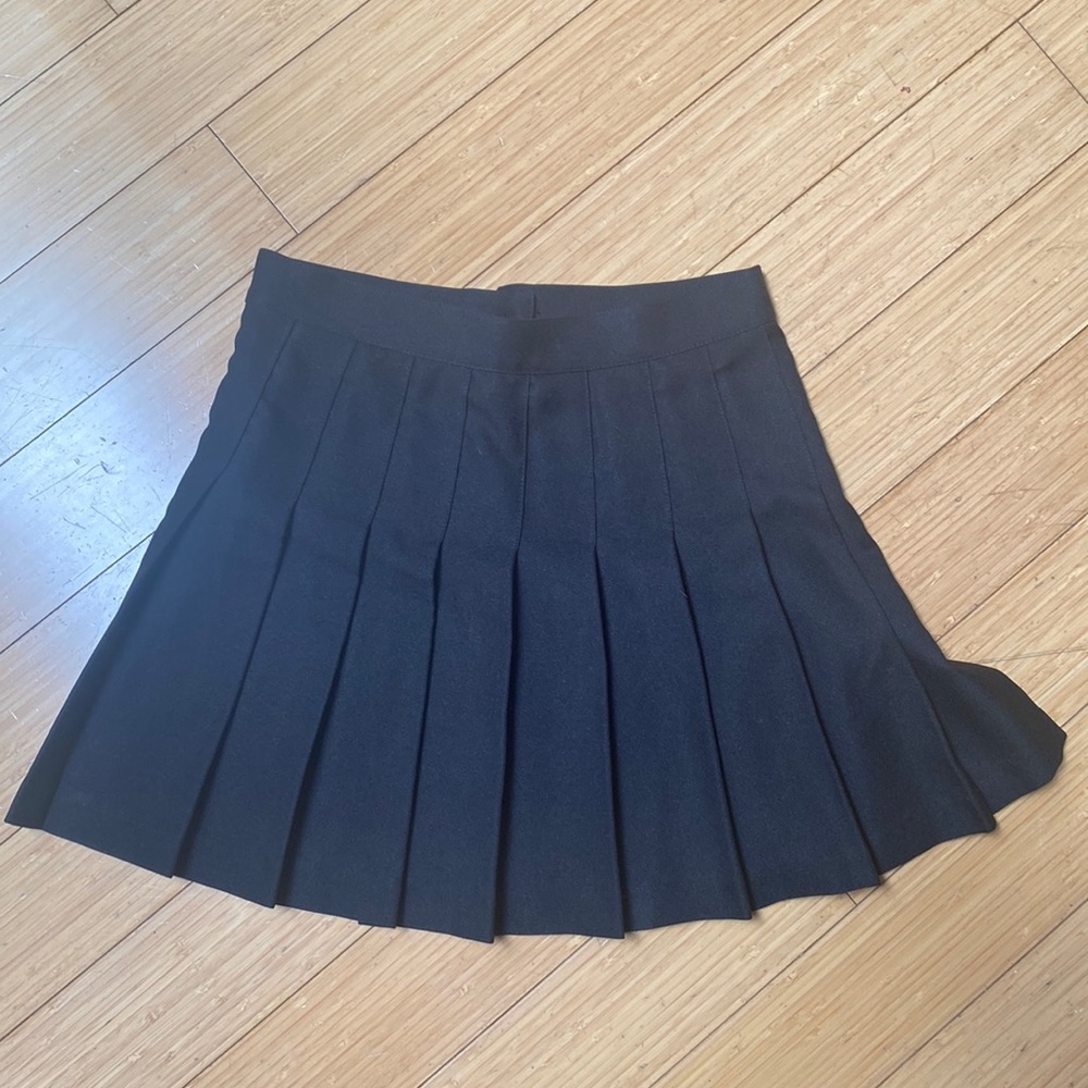 LA Apparel Black Tennis Skirt